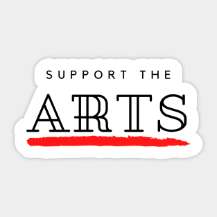 Save The Art Support The Arts Modern Design Sticker